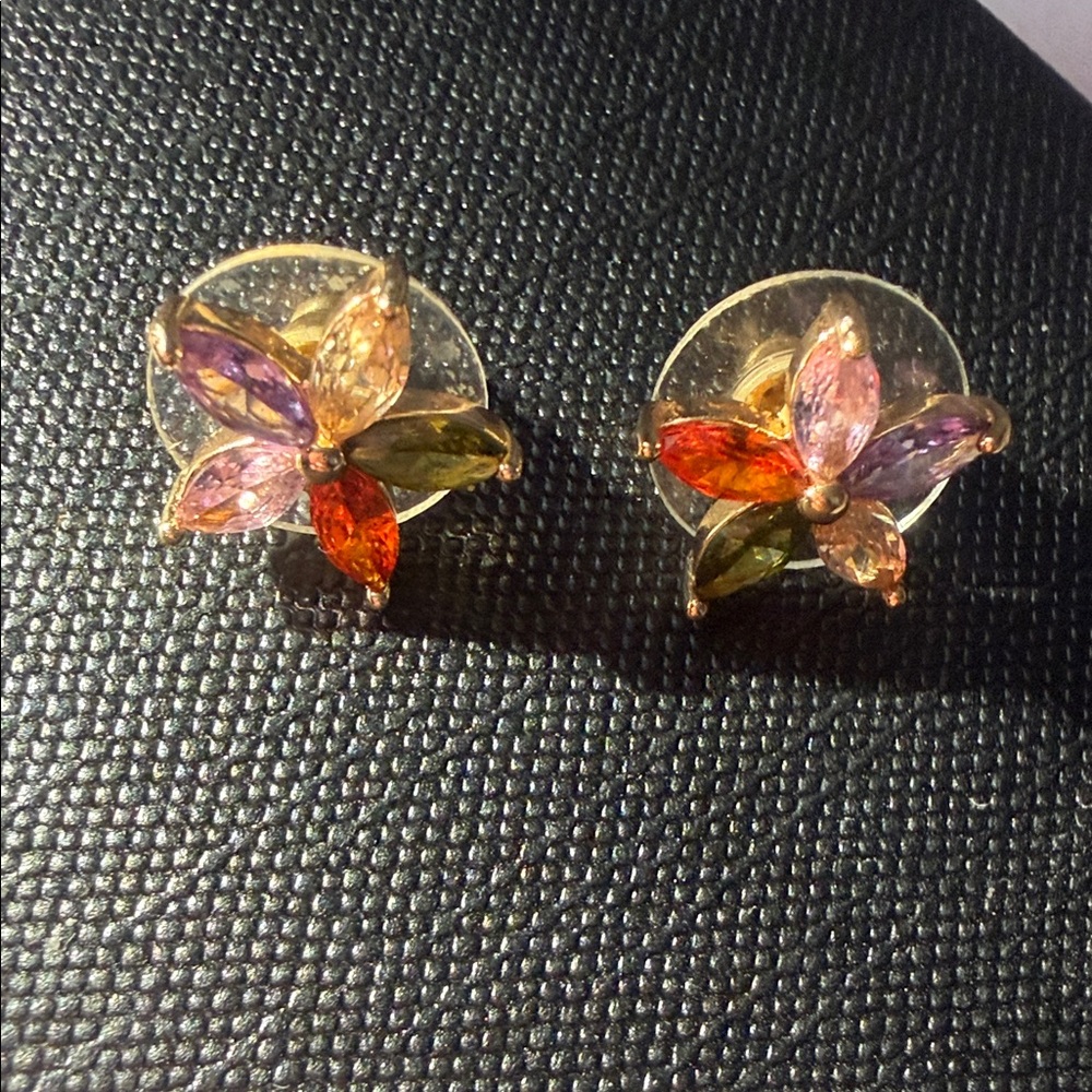 Pretty Bird Vibrant Floral Earrings